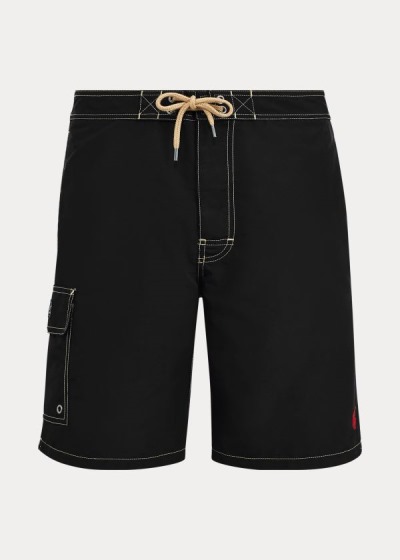 Short de Baño Polo Ralph Lauren Hombre Negros - 8½-Inch Kailua - AXFYU5960